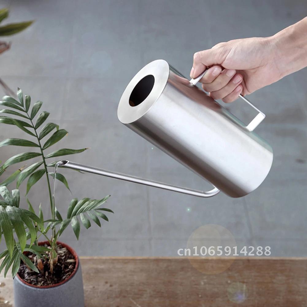Gardening Tools For Beginners - Edelstahl-Gießkanne für Bonsai-Gartenpflanzen, Wasserkannen-Sprühwerkzeug mit langem