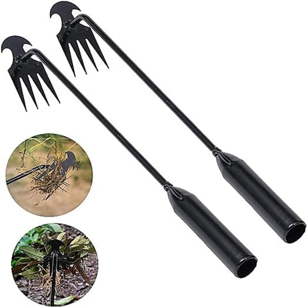 Gardening Tools Hand - 4 Zähne – Multifunktionaler Hand-Unkrautjäter für