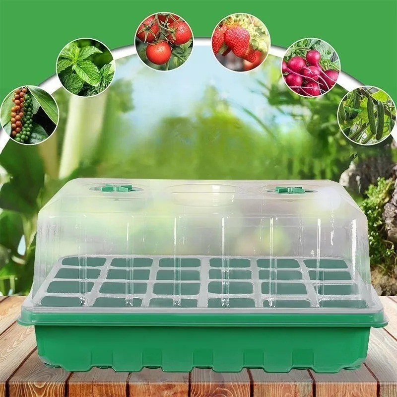 Propagation Tray Dome - 1/5-teiliges Anzuchtset für Setzlinge – 24-Zellen-Gewächshaus-Starter