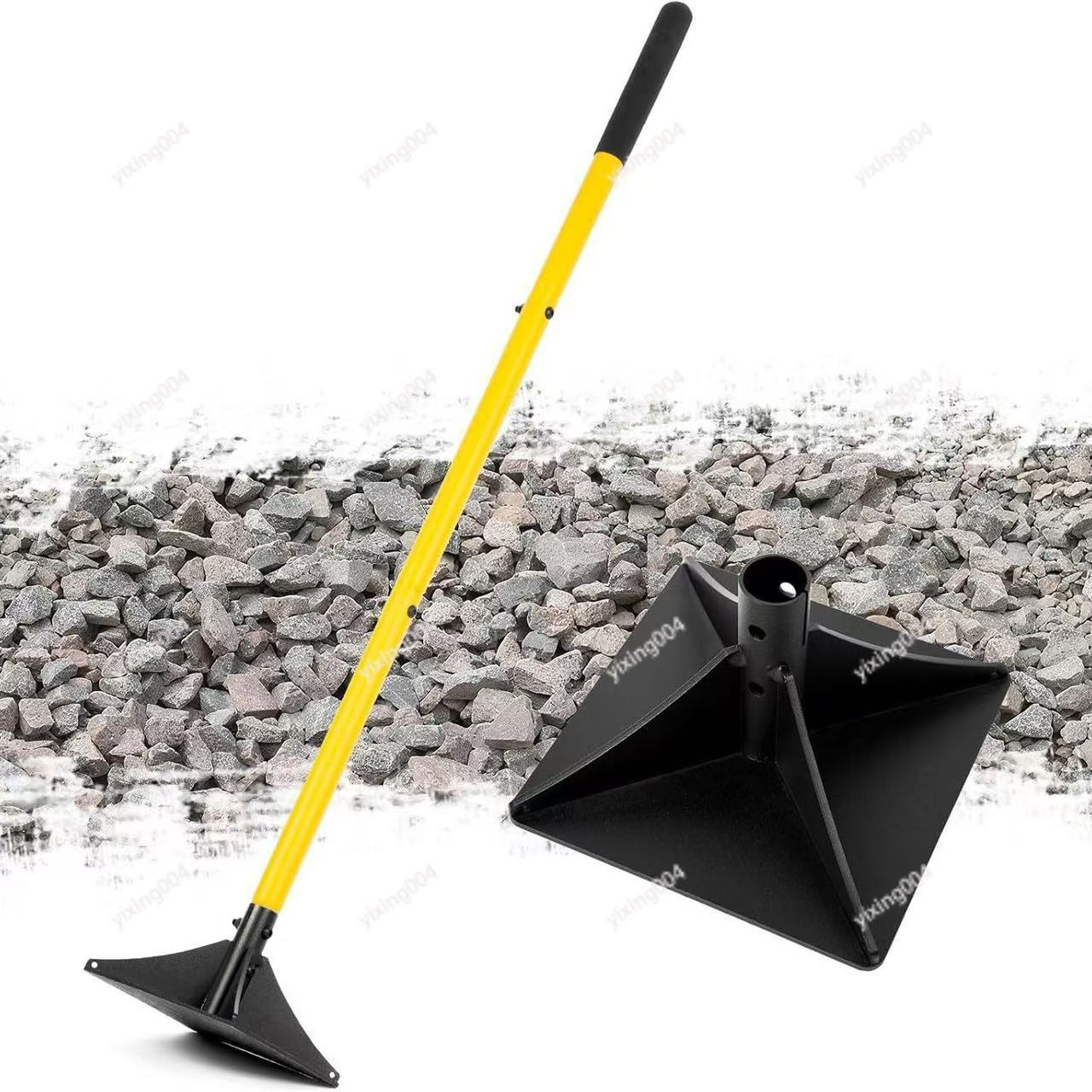 Gardening Tools Hand - Abnehmbares Stahl-Stampferwerkzeug, Garten-Bodenverdichter, Handwerkzeug zum Nivellieren