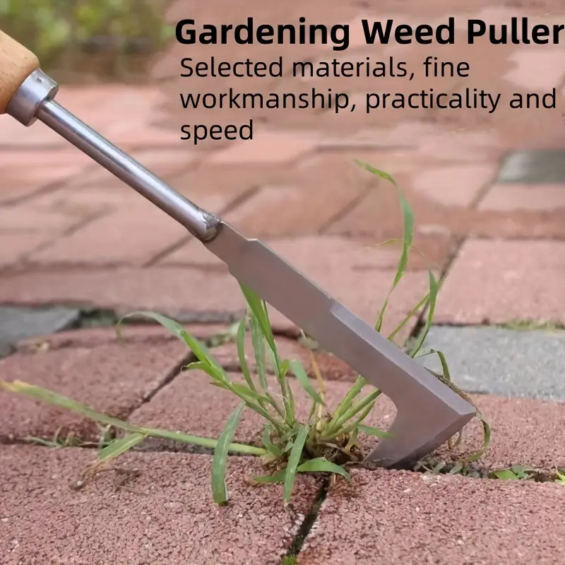 Gardening Tools On Sale - 1 Stück 13,5 Zoll L-förmiges Edelstahl-Lücken-Jätwerkzeug,