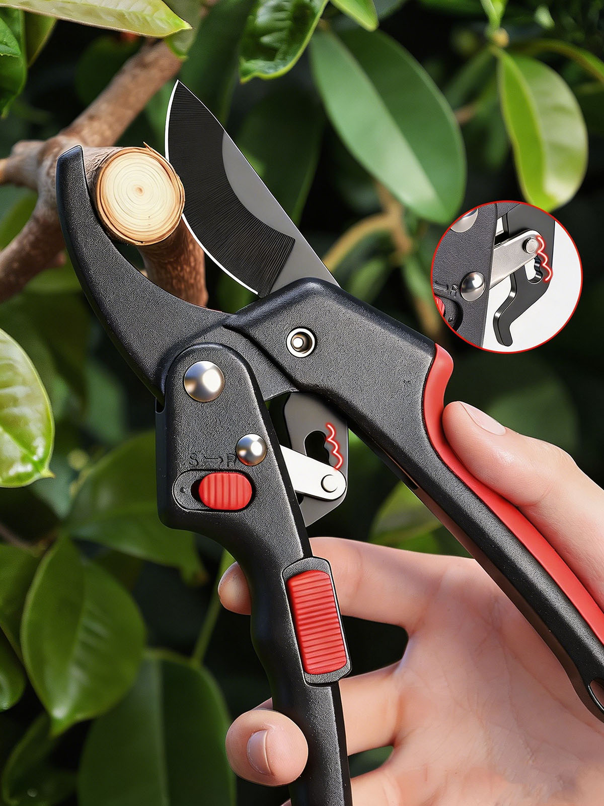 Gardening Tools On Sale - Robuste Ratschen-Gartenschere, Astschere, Kraftsparende Obstbaum-Trimm-Schere, Landschaftsgartenwerkzeug