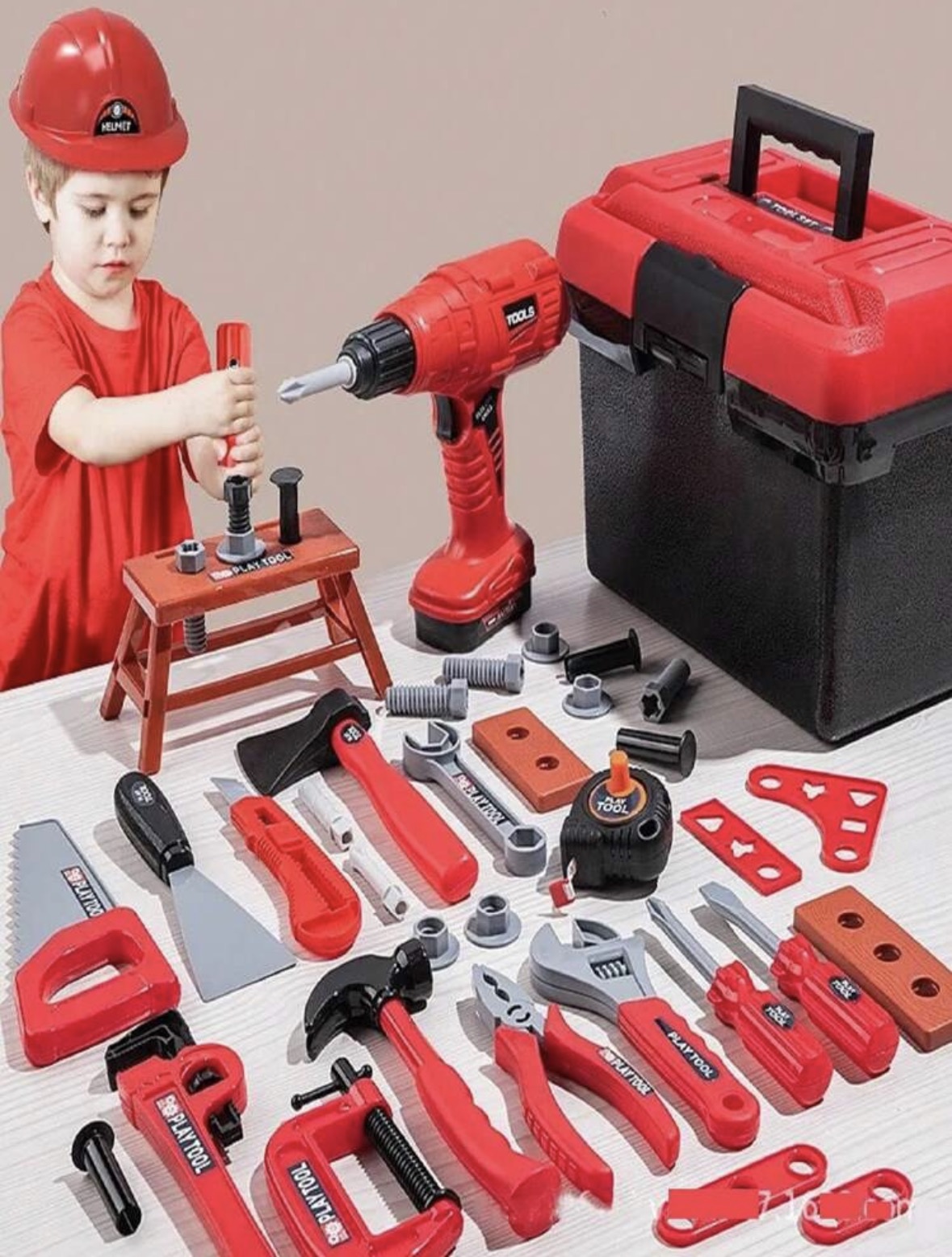 Gardening Tools Kids Set - Kinder-Werkzeugset Spielzeug 68/55/41/38 Teile Simuliertes Reparatur-Werkzeugset