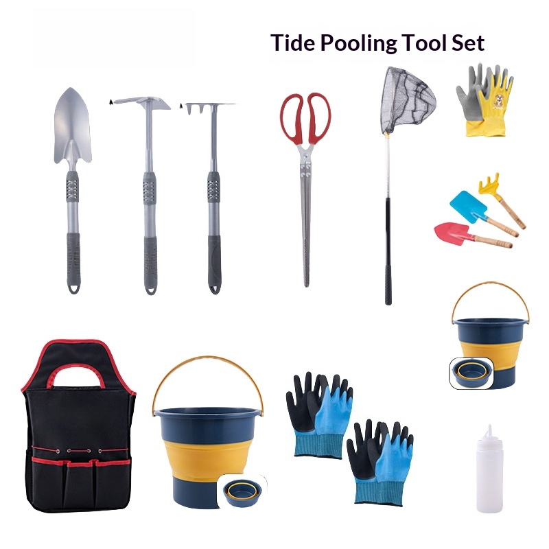 Gardening Tools Target - Gartenwerkzeug-Kombinationsset, Mehrzweck-Hacke, Grabenlöffel, Handschuhclip, Kinder-Rasiermesser, Erwachsenen-Schaufel,