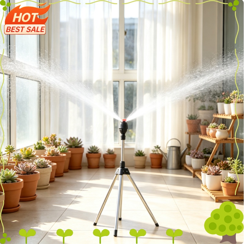 Gardening Tools Australia - Edelstahl-Stativ 360 ° Rotierender Automatischer Gartensprinkler