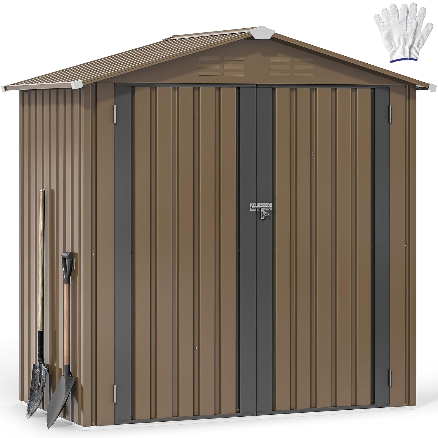 6x4ft Metall-Gartenhaus, wasse – Gardening Tools Storage Bewertung und Preis