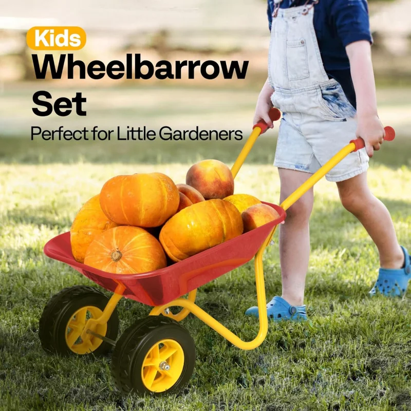 Kinder-Schubkarre mit Gartenwe – Gardening Tools Kids Set Bewertung und Preis
